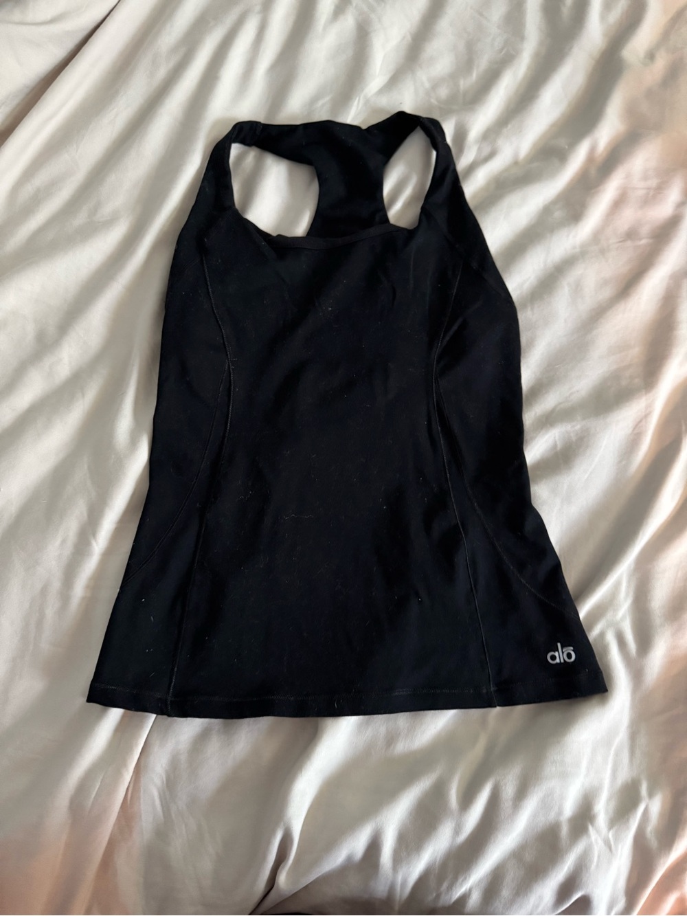 ALO Yoga Black Racerback Performance Tank